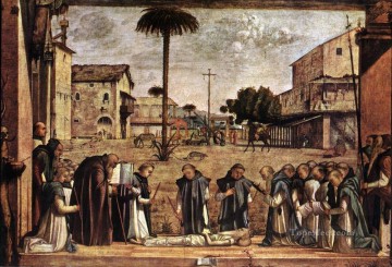  Carpaccio Canvas - Funeral of St Jerome Vittore Carpaccio